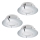 Eglo - 3er-Set LED-Einbauleuchten PINEDA LED/4,9W/230V