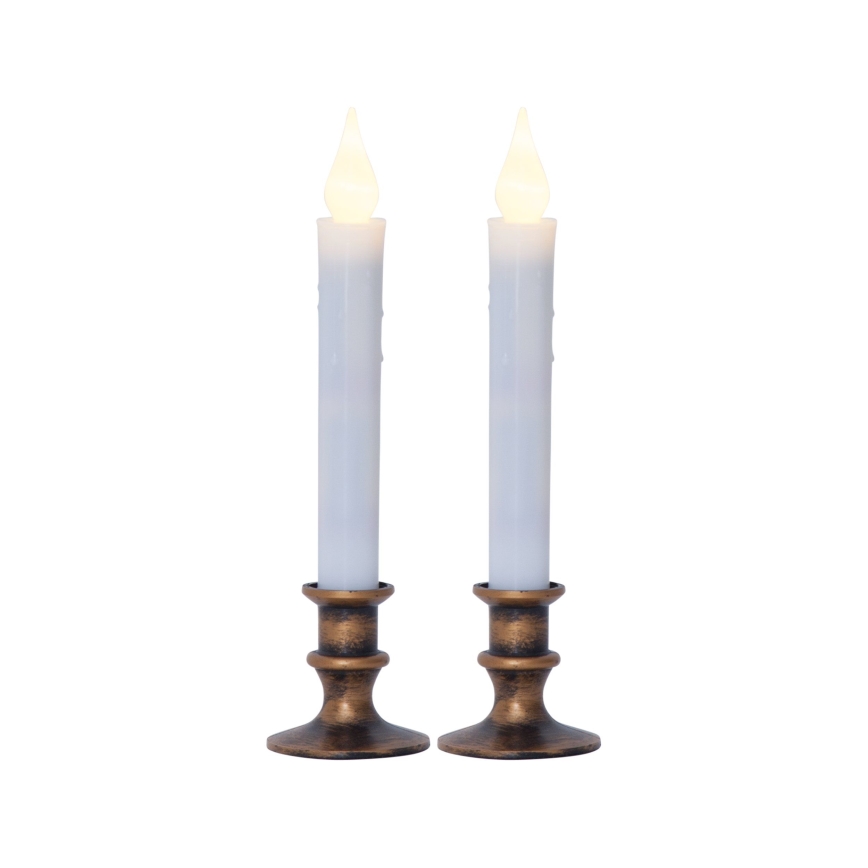 Eglo 410029 - 2er-Set LED-Kerze, LED/1xAA, warmweiß