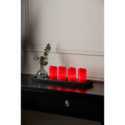 Eglo - 4er-Set LED-Weihnachtsdekoration ADVENT LED/0,18W/2xCR2032 + Fernbedienung