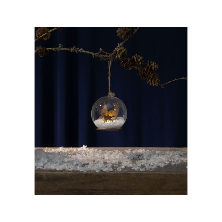 Eglo - LED Weihnachtsdekoration 1xLED/0,06W/1xCR2032 braun