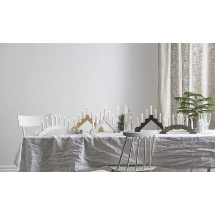 Eglo - Weihnachtskerzenhalter 7xE10/3W/230V braun