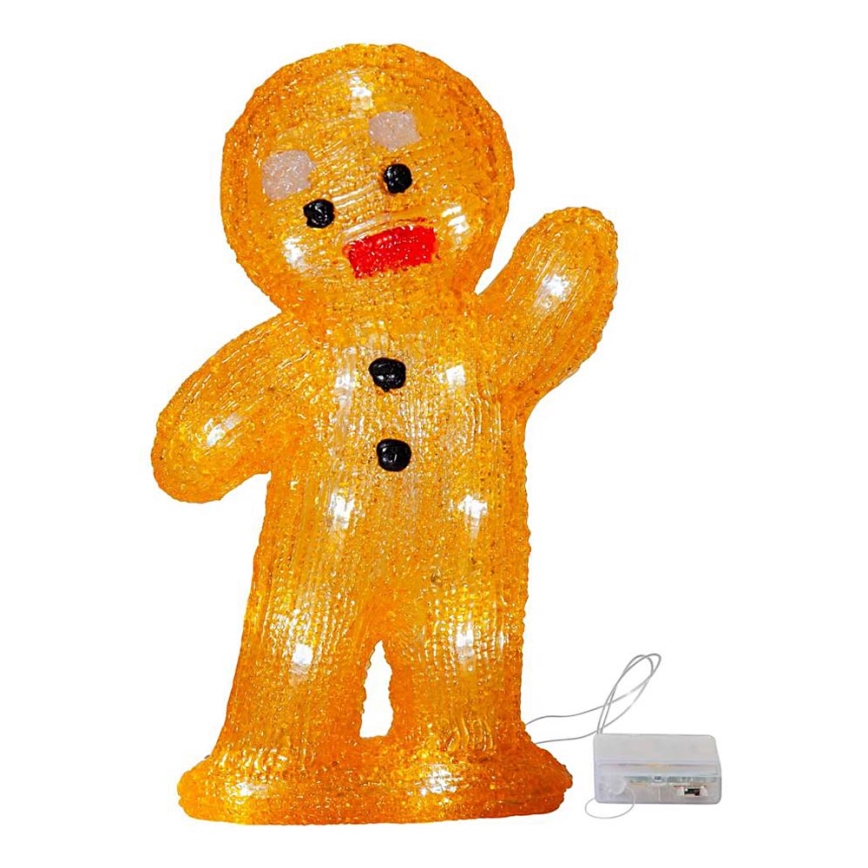 Eglo - LED Weihnachtsdekoration 20xLED/0,06W/3xAA Lebkuchenmann