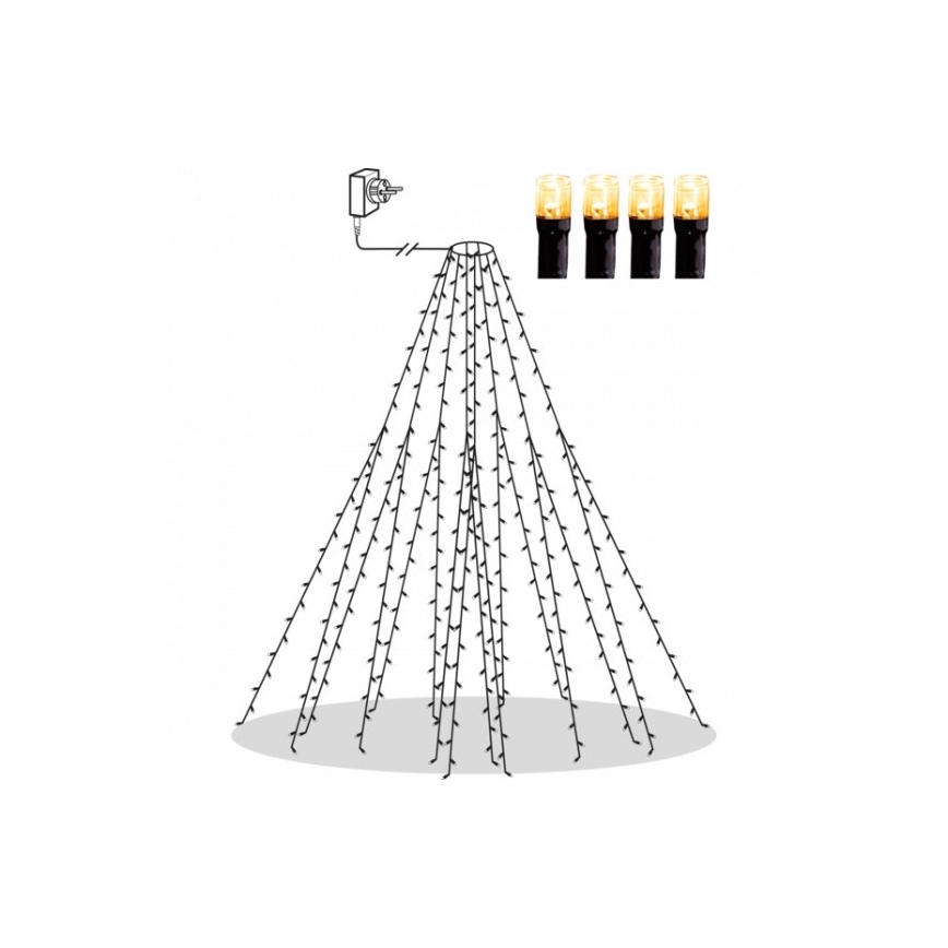 Eglo - LED-Outdoor-Weihnachtskette 360xLED 2m IP44 warmweiß