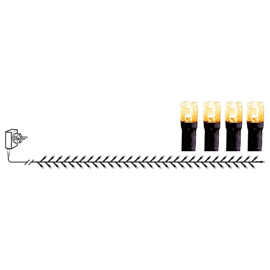 Eglo - LED Außen-Weihnachtslichterkette 1200xLED 29m IP44 warmweiß