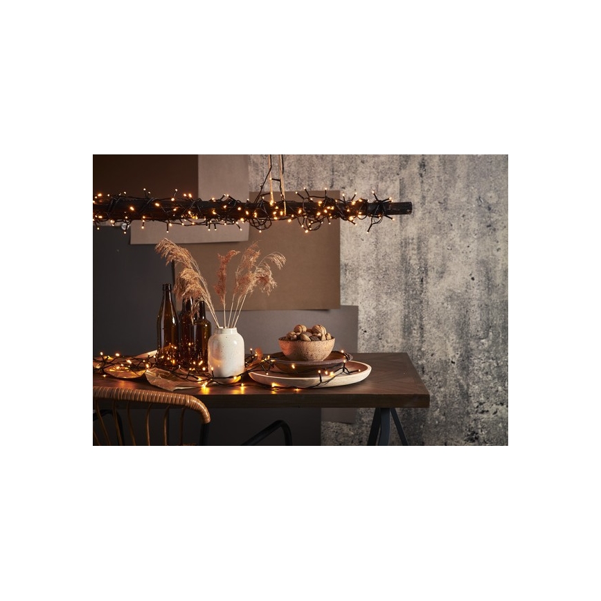 Eglo - LED-Außen-Weihnachtslichterkette, 80x LED, 10,5 m, IP44, warmweiß