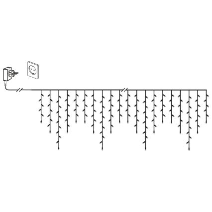 Eglo 410825 - LED-Außen-Weihnachtslichterkette GOLDEN 960xLED/29x0,55m IP44 warmweiß