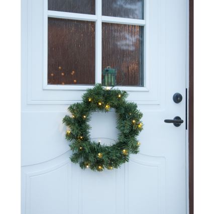 Eglo - LED Außenbereich Weihnachtskranz mit einem Sensor 20xLED/0,064W/3xAA IP44