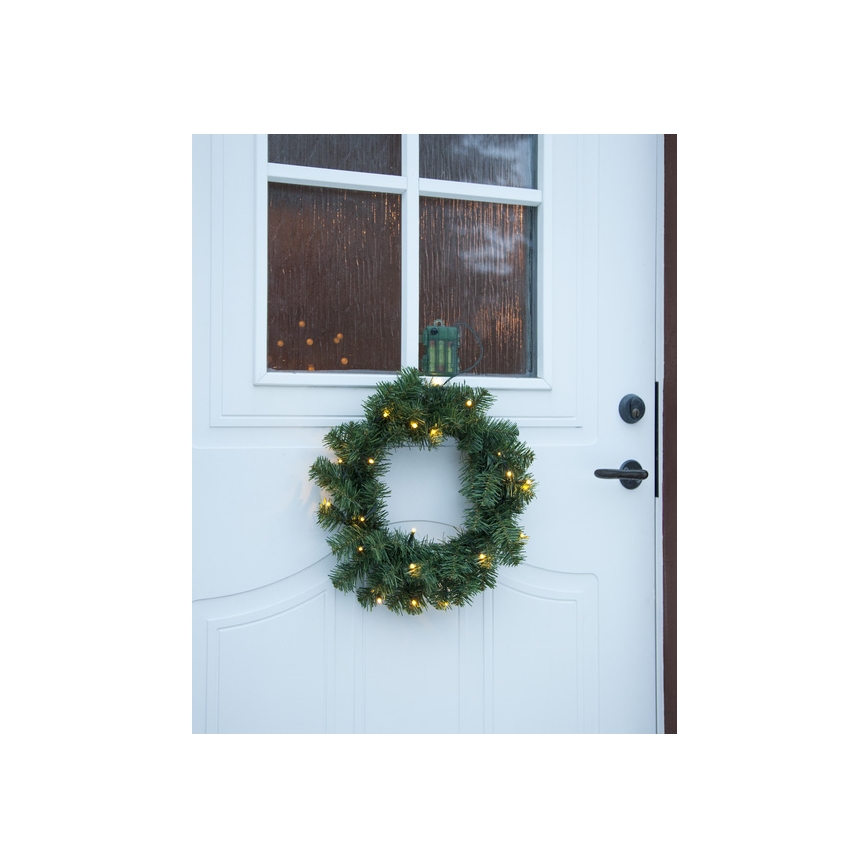 Eglo - LED Außenbereich Weihnachtskranz mit einem Sensor 20xLED/0,064W/3xAA IP44