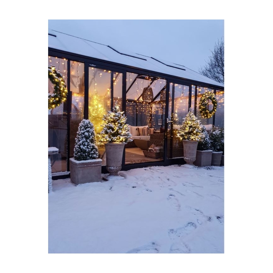 Eglo - LED-Outdoor-Weihnachtskranz 60xLED/0,018W/3/230V IP44