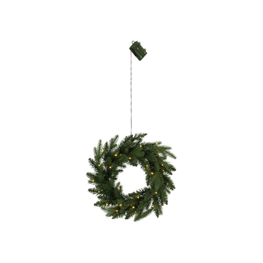 Eglo-LED Weihnachtskranz für den Außenbereich mit Sensor 30xLED/0,064W/3xAA IP44