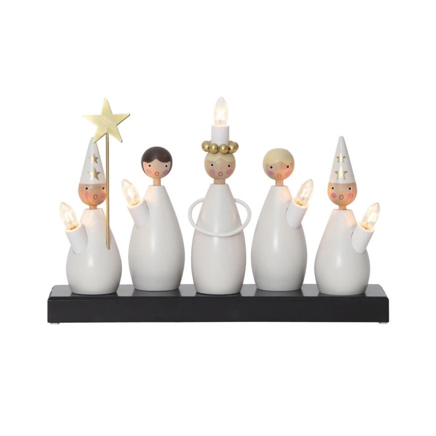 Eglo - Weihnachtskerzenhalter 5xE10/3W/230V