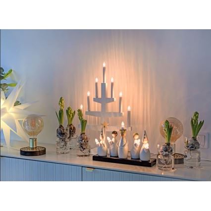 Eglo - Weihnachtskerzenhalter 5xE10/3W/230V
