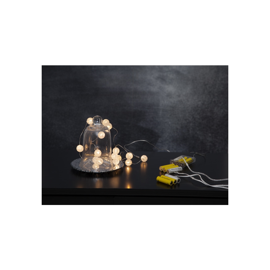 Eglo - LED  Lichterkette15xLED/3xAA 1,4m