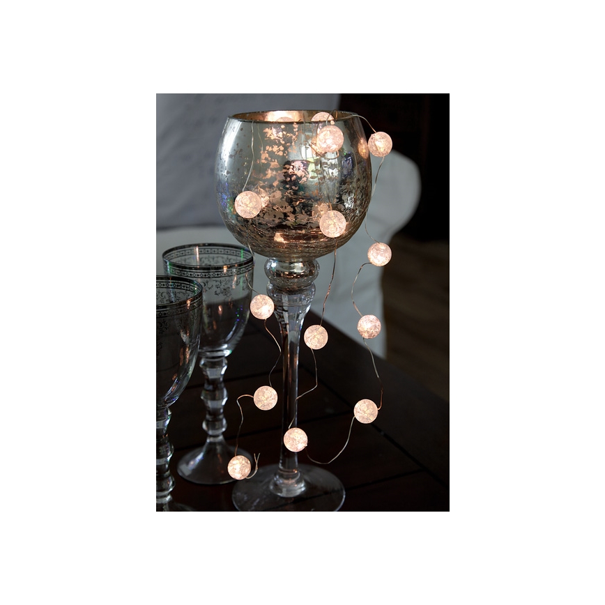 Eglo - LED  Lichterkette15xLED/3xAA 1,4m