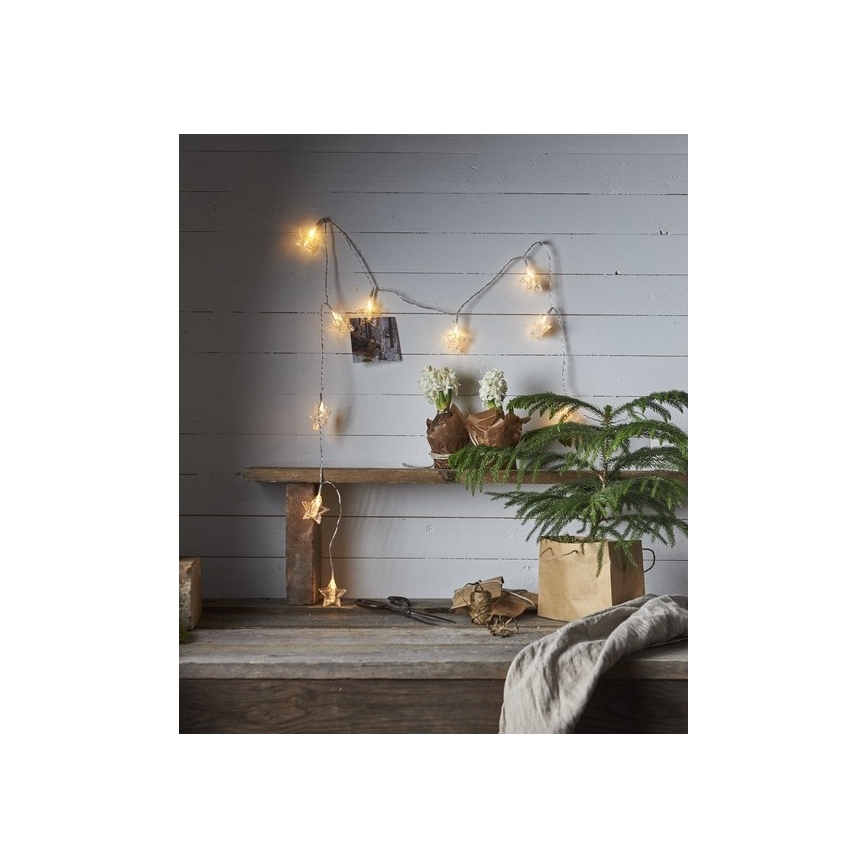 Eglo - LED Weihnachtskette 10xLED 2,1m warmweiß