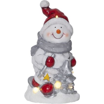 Eglo - LED Weihnachtsdekoration 6xLED/0,06W/2xAAA Schneemann