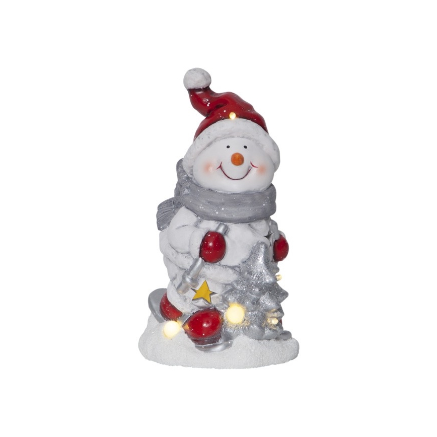 Eglo - LED Weihnachtsdekoration 6xLED/0,06W/2xAAA Schneemann