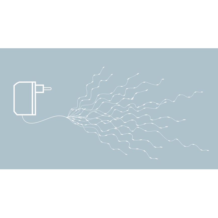 Eglo - LED-Lichterkette, 360 LEDs, 2 m, warmweiß