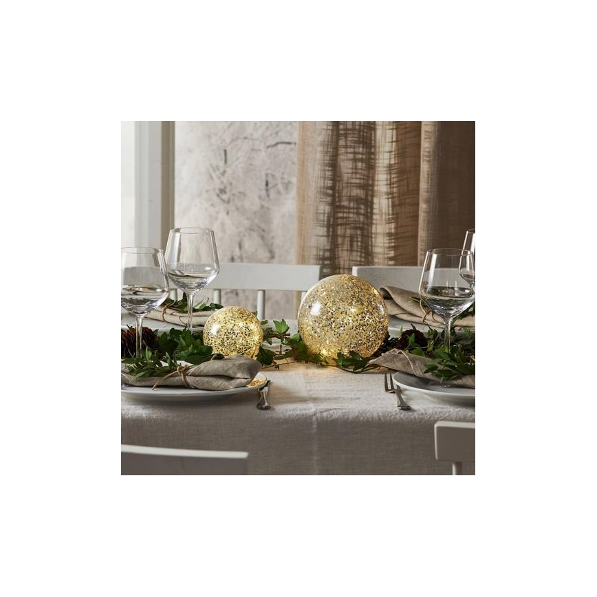 Eglo 411345 - LED-Weihnachtsdekoration STAR FALL 10xLED/2xAA d 10 cm silbern