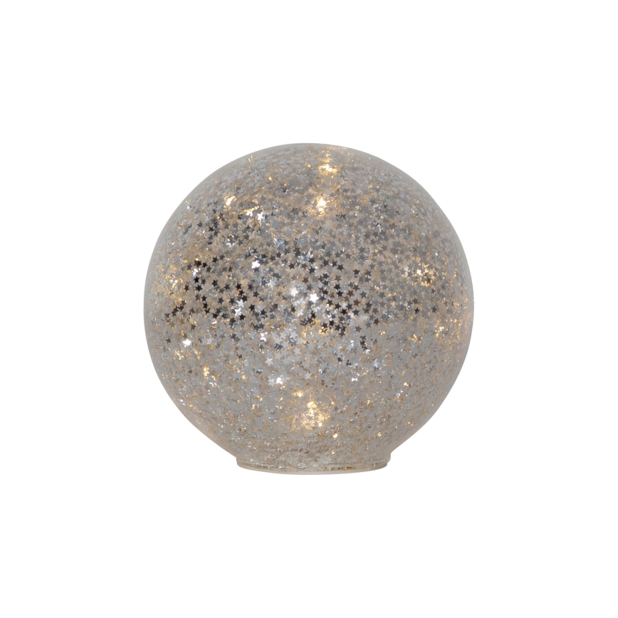 Eglo 411347 - LED Weihnachtsdekoration STAR FALL 15xLED/2xAA Ø 15 cm silberfarben