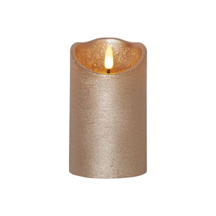 Eglo 411499 - LED-Kerze FLAMME RUSTIC LED/2xAA goldfarben