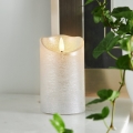 Eglo 411503 - LED-Kerze FLAMME RUSTIC LED/2xAA silberfarben