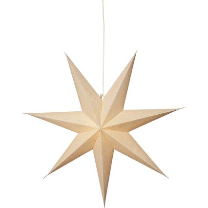 Eglo 411556 - Weihnachtsdekoration ÉTOILE Stern 1xE14/25W/230V 60 cm beige