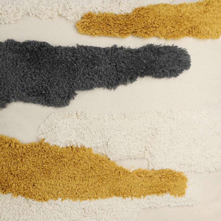 Eglo - Dekoratives Kissen 45x45 cm gelb/grau