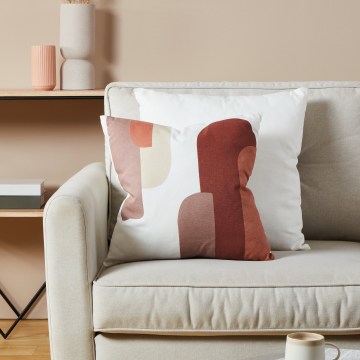 Eglo 420007 - Dekokissen CHEVERY 45x45 cm weiß/rot