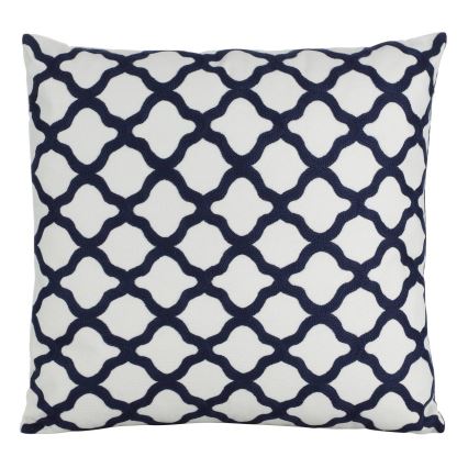 Eglo - Dekoratives Kissen 45x45 cm Weiß/Blau