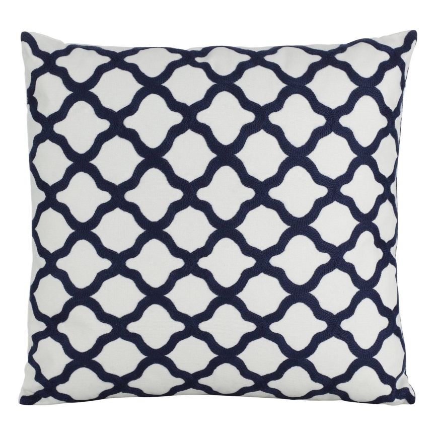 Eglo - Dekoratives Kissen 45x45 cm Weiß/Blau