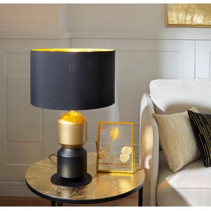 Eglo 420018 - Dekokissen CHEVERY 30x50 cm creme/gold