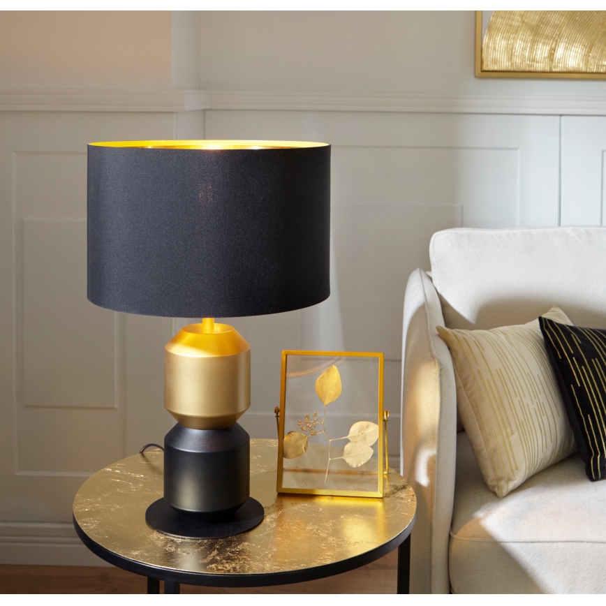 Eglo 420018 - Dekokissen CHEVERY 30x50 cm creme/gold