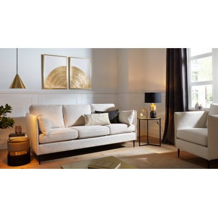 Eglo 420018 - Dekokissen CHEVERY 30x50 cm creme/gold