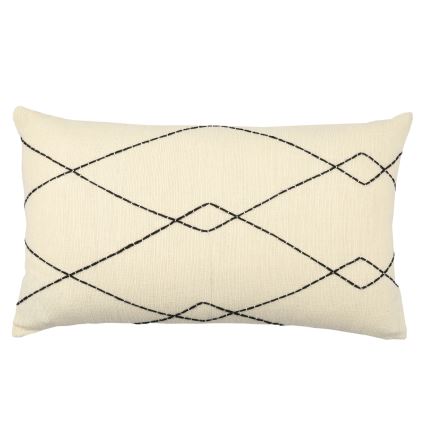 Eglo 420042 - Dekokissen CHEVERY 35x60 cm beige/schwarz