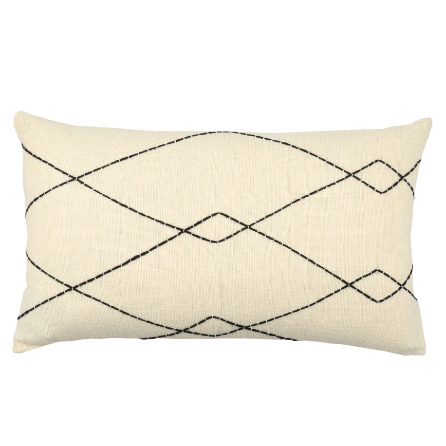 Eglo 420042 - Dekokissen CHEVERY 35x60 cm beige/schwarz