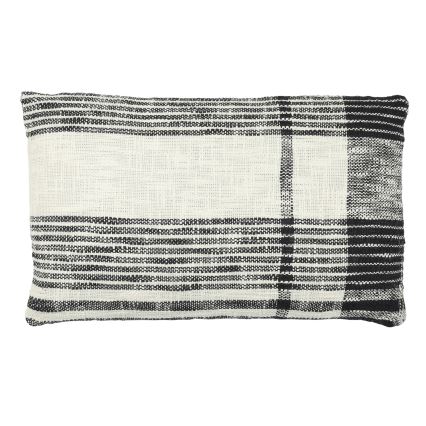 Eglo 420062 - Dekokissen CHEVERY 30x50 cm Creme/Schwarz