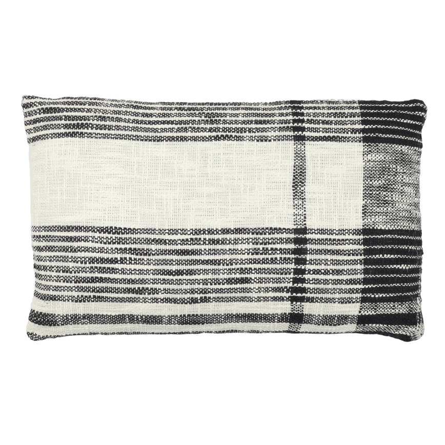 Eglo 420062 - Dekokissen CHEVERY 30x50 cm Creme/Schwarz