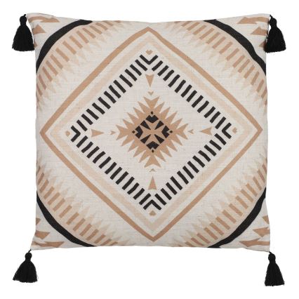Eglo 420079 - Dekokissen CHEVERY 45x45 cm beige/schwarz