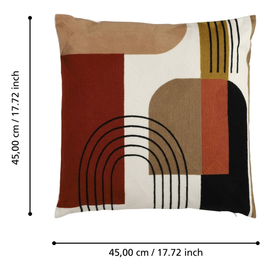 Eglo - Dekoratives Kissen 45x45 cm bunt
