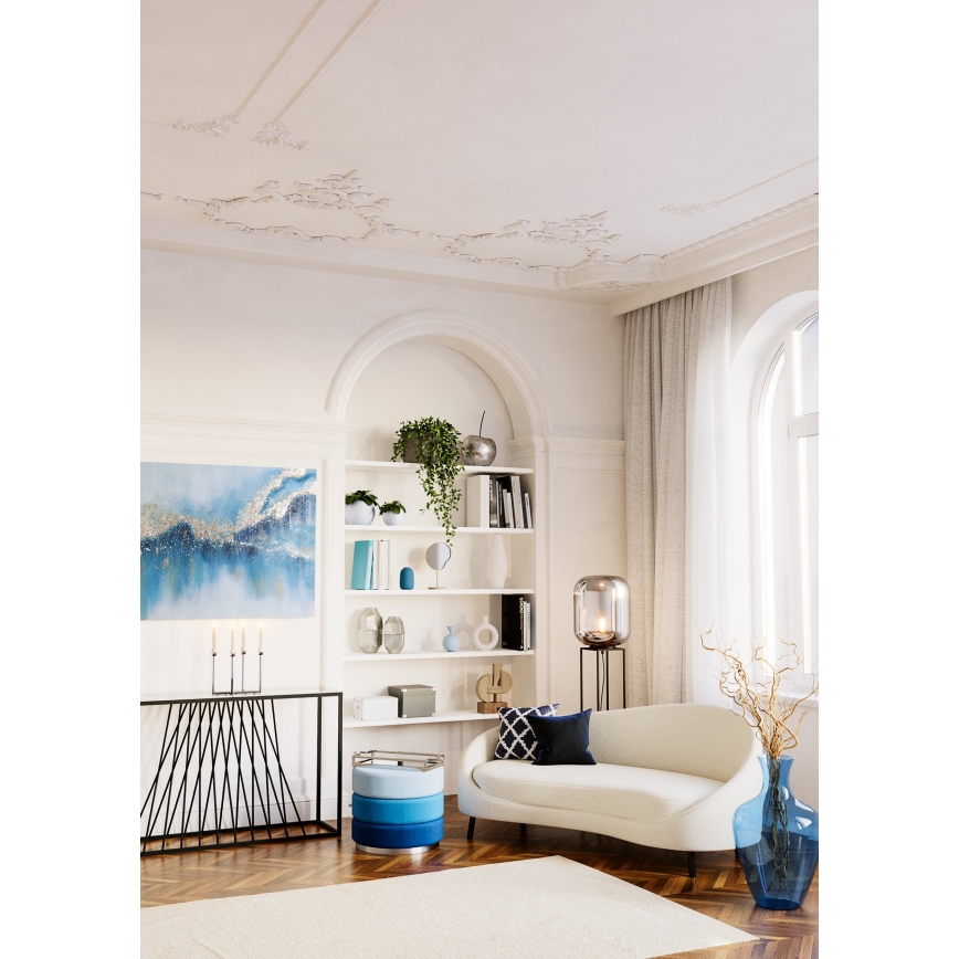 Eglo 420096 - Dekokissen BERHALA 45x45 cm blau/weiß