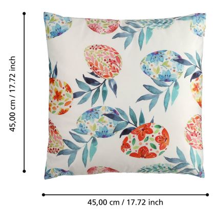 Eglo 420101 - Dekokissen GEBENG 45x45 cm blau/rot