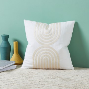 Eglo 420238 - Dekokissen BERHALA 45x45 cm weiß/beige