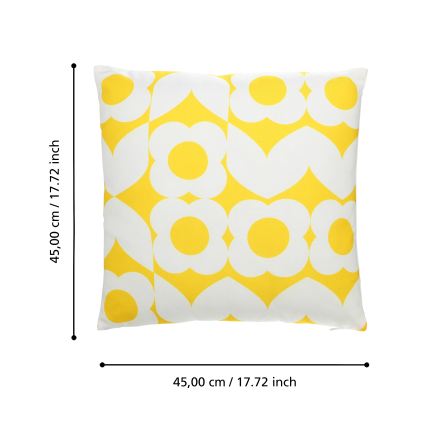 Eglo 420245 - Dekokissen TSUNAN 45x45 cm gelb