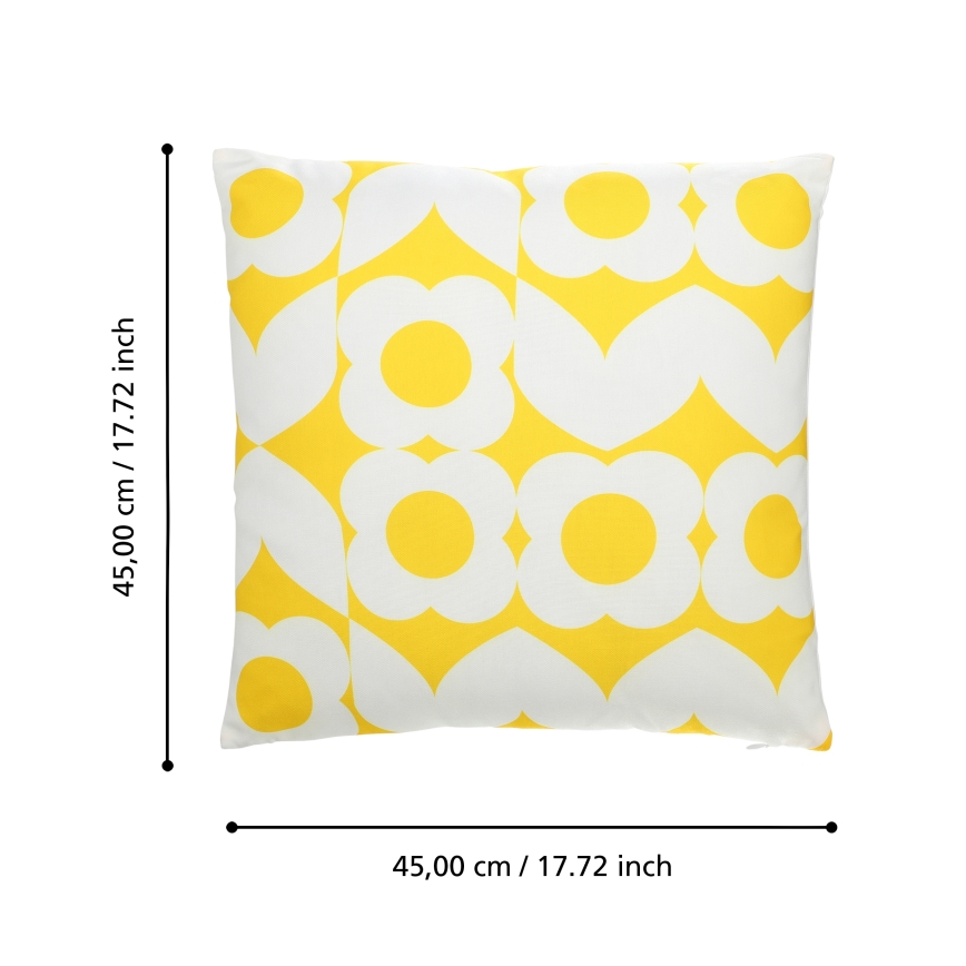 Eglo 420245 - Dekokissen TSUNAN 45x45 cm gelb