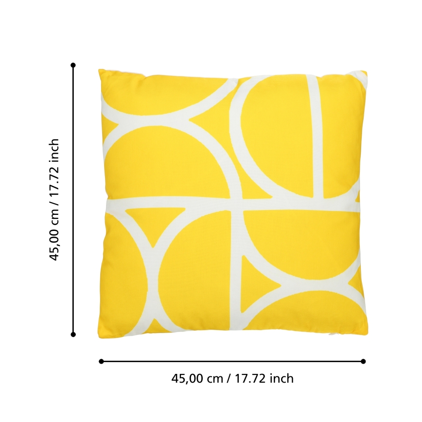 Eglo 420248 - Dekoratives Kissen TSUNAN 45 x 45 cm gelb