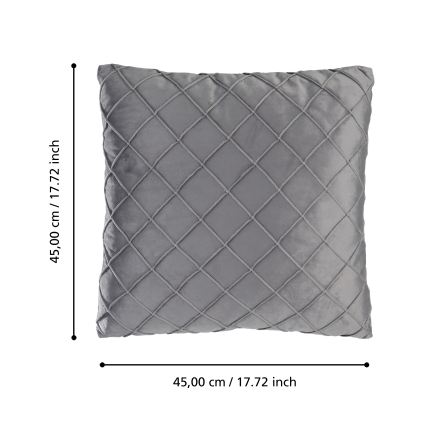 Eglo 420254 - Dekokissen SHOURA 45x45 cm grau