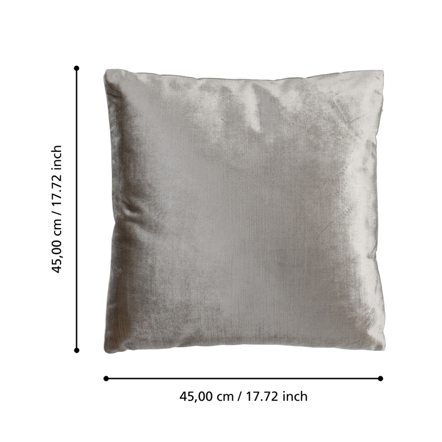 Eglo 420267 - Dekokissen SINGU 45x45 cm grau