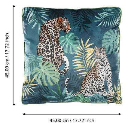Eglo - Dekoratives Kissen 45x45 cm grün