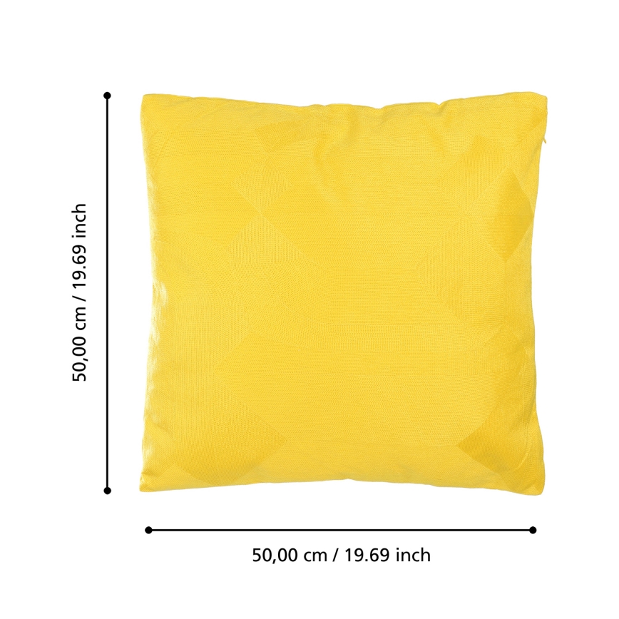 Eglo 420289 - Dekokissen BERHALA 50x50 cm gelb